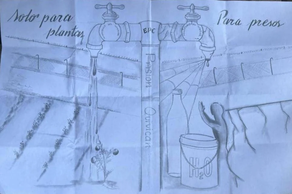 Dibujos realizados en prisión por Juan Enrique Pérez Sánchez
